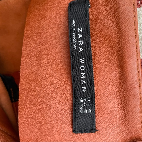 Zara Leather Skirt Size Small - Picture 5 of 5